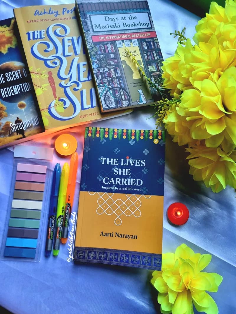 Cover of THE LIVES SHE CARRIED by AARTI NARAYAN